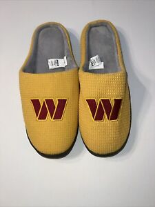 NWOT Washington Commanders Foco Burgundy & Gold Slippers Men's (Size: 13-14) (H)