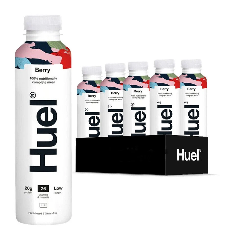 6x Huel Ready-to Drink 500ml bottles Complete Meal Berry Flavour - Exp 03/2026