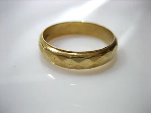 VINTAGE 14K YELLOW GOLD SIGNED TRADITION UNISEX 4.8 GRAMS WEDDING BAND SIZE 10 - Picture 1 of 9
