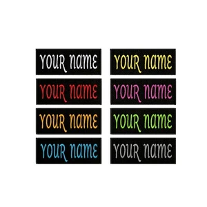Custom Your Name Personalized Tag Embroidered Iron-on Patch DIY Applique Biker - Picture 1 of 17