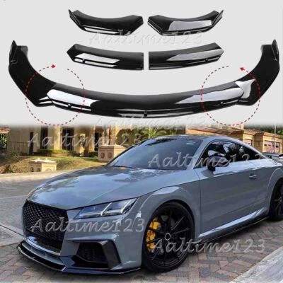 For Ford Fusion 2010-20 Front Bumper Lip Splitter Spoiler Body Kit Glossy Black - Image 1 of 4