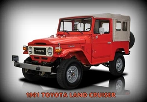 1981 Toyota Land Cruiser New Metal Sign: Original Look Restoration - Picture 1 of 1