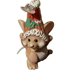 Sombrero de Papá Noel 1985 con sello de Merry Mouse caprichoso - Imagen 1 de 4