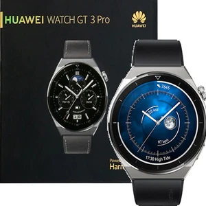 Huawei Watch GT 3 Pro (46mm) Czarny Silikon Bluetooth Smartwatch NOWY - Zdjęcie 1 z 6