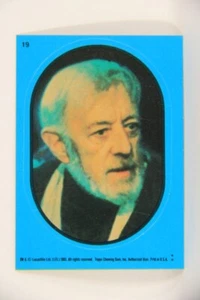 Star Wars ROTJ 1983 Topps Sticker Trading Card #19 Obi-Wan Kenobi - Blue L017922 - Picture 1 of 2