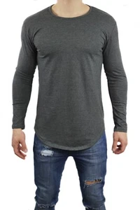 TF Scoop Neck Long Sleeve, Charcoal (Alphalete, Tino Fit Wear) - Picture 1 of 3