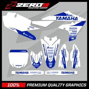 KIT GRÁFICOS YAMAHA MOTOCROSS CALCOMANÍAS MX: YZ YZF 65 85 125 250 450 BLOQUE BLANCO/AZUL - Imagen 1 de 1