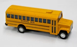 Toy Friction Car GMC Yellow USA School Bus 5 1/8 Inches Die cast NR - Picture 1 of 4