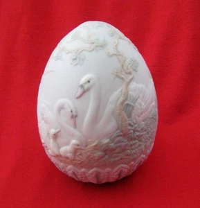 FIGURA LLADRO 17532 HUEVO DE PASCUA 1994 HUEVO CISNES GANSOS MOSCA EDICIÓN LIMITADA - Imagen 1 de 9