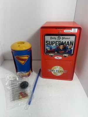 Superman 2025 Amc Newspaper Popcorn Bucket & Collectible Cup with Mystery Topper - Image 1 of 4