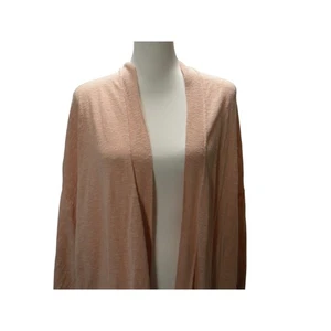 Eileen Fisher 100% Linen Short Sleeve Top Knit Sweater Sheer Soft Pink Size XL - Picture 1 of 8