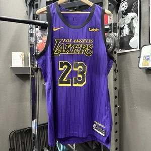 Authentic LeBron James Lakers 2018 City Edition Nike Jersey Lore Series 56 XXL - Picture 1 of 5
