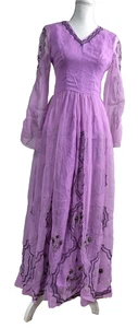 Damen Vintage verziertes Kleid Größe 8 (0379) - Bild 1 von 15