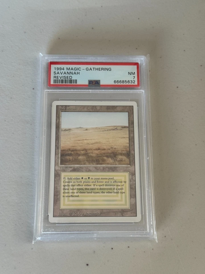 MTG: Revised: Savannah - Graded PSA NM 7 - Image 1 of 2