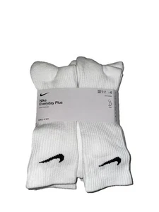 Calcetines acolchados blancos Nike Everyday Plus Max - (6 pares) NUEVOS - Imagen 1 de 3