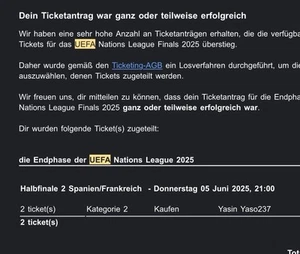 2x EM Tickets Spanien vs. Frankreich MEGA Plätze LETZTE CHANCE Spain France - Bild 1 von 1