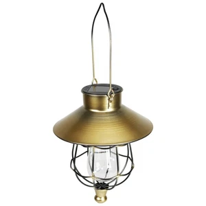 Linterna Solar Colgante Exterior Northlight 9" Bronce con Mango - Imagen 1 de 5