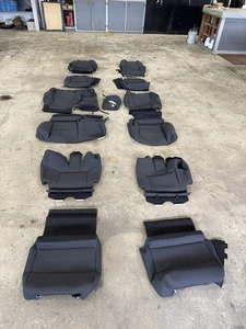 2025 TOYOTA 4 RUNNER SR5 3 ROW FACTORY BLACK CLOTH TAKEOFF COVERS - Picture 1 of 18