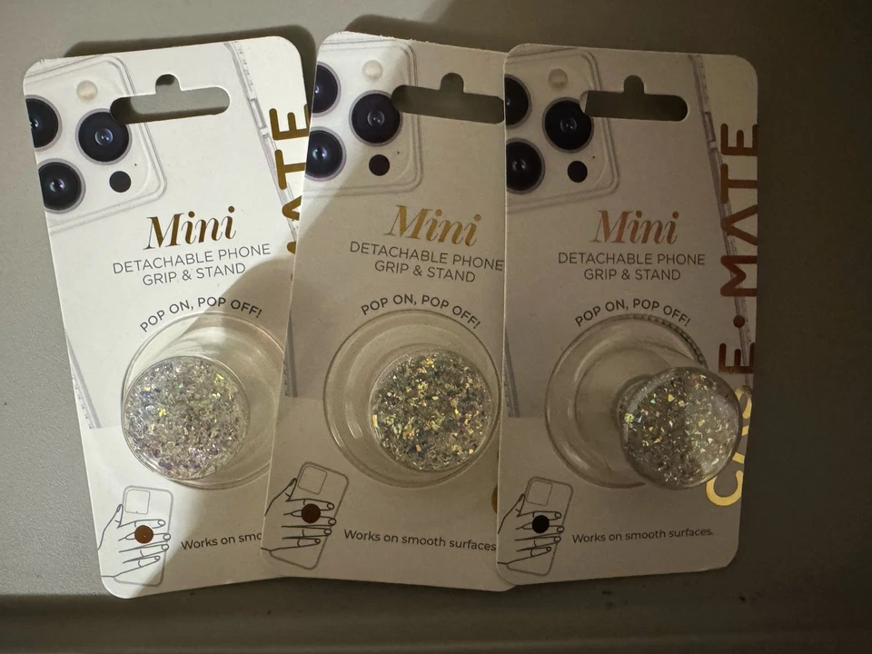 Case-Mate Minis Phone Grip Cell Phone Holder Suction Stardust Twinkle X3 - Image 1 of 1