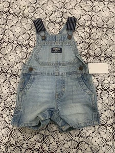 Osh Kosh Bgosh Overall Shorts gestreift Träger Größe 12M Baby 12 Monate - Bild 1 von 5