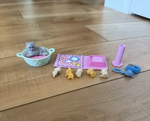 Vintage Kenner 1993 Littlest Pet Shop Mama Katze und Baby Kätzchen Original Set - Bild 1 von 19