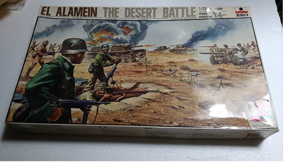 MODEL KIT 1/72 ESCI DIORAMA: EL ALAMEIN - Immagine 1 di 4