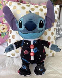 Disney Stitch Plüsch im gemütlichen Weltraum Pyjama selten 16 Zoll Stofftier Spielzeug - Bild 1 von 4