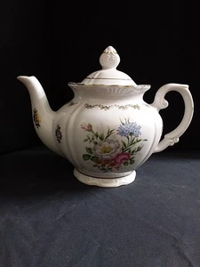 Tuscany Collection Japan Tea Pot Fine China Ornate Floral Design Gold Trim - Picture 1 of 8