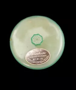 Polvere da sogno verde vintage Pond’s 5 oz sigillo rotto fiore da sogno - Foto 1 di 5