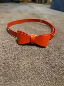 Lot of 3 girls gymboree orange heart & bow belt sz 7-14 &light & hot pink belt? - Picture 1 of 12