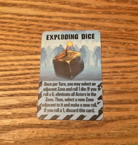 Dice Tower 2022 Promo CMON Zombicide Exploding Dice Promo Card - Picture 1 of 2