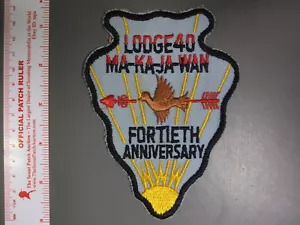 Boy Scout OA 40 Ma-Ka-Ja-Wan arrowhead 1296NN - Picture 1 of 1