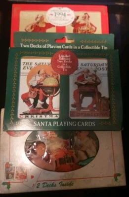Coca Cola Holiday Playing Cards 3 Sets New In Pkg - Image 1 of 4