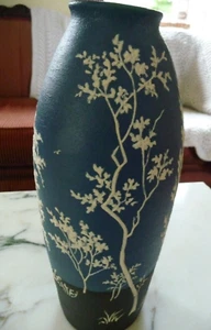 RODNEY LEFTWICH - PISGAH FOREST STUNNING CAMEO POTTERY VASE - NC POTTER - Picture 1 of 9