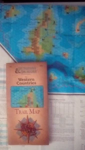 AD&D The Western Countries Trail Map #9403 Very Good Condition - Bild 1 von 2