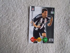 Panini Super Strikes 09-10 Football "NIHAT KAHVECI" Besiktas Trading Card