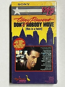 TONY POWERS - DON’T NOBODY MOVE - THIS IS A HEIST Sealed VHS (Sony Video LP) - Imagen 1 de 2