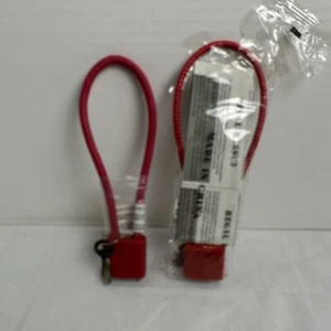 Regal Schusswaffe Gewehr Sicherheit Kabelschloss R15SC3 rot offene Box Menge 2 kostenloser Versand - Bild 1 von 7