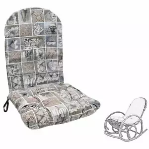 Cuscino per dondolo in bambu fantasia cuori - Zdjęcie 1 z 2