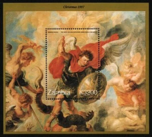 Sambia 1997 - Mi-Nr. Block 31 ** - MNH - Weihnachten / X-mas - Gemälde - Picture 1 of 1