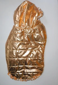 Ropa para Perros Mediana Metálica Dorado Niña Chaqueta Abrigo Conjunto VER MEDIDAS - Imagen 1 de 6