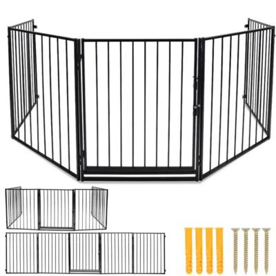 Absperrgitter Kaminschutzgitter Türschutzgitter Welpenkäfig 5 Stück Kinder - Bild 1 von 4