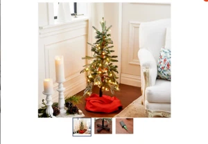 Bethlehem Lights 3' Green Alpine Mini Tree Christmas - Picture 1 of 2