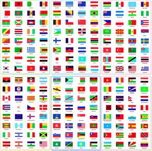 Outus World Flag Stickers Different Country Flag Stickers Flags of The World - Picture 1 of 12