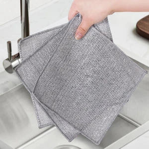 5/10/20Pcs Wire Miracle Cleaning Cloths Wire Dishwashing Rags for Wet and Dry - Picture 1 of 21