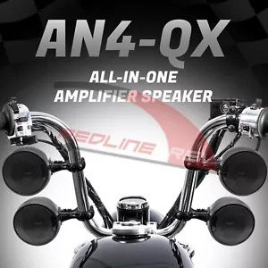 1200W Amp Waterproof Bluetooth Motorcycle Stereo 4-Speakers Audio System Harley - Picture 1 of 9