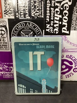 IT (2017) (Blu-ray) “Float On Over To Historic Derry, Maine” Cover Art BRAND NEW - Image 1 of 2