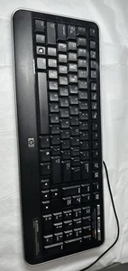Genuine HP USB Wired Keyboard Model KB2101U,Silver/Black Keyboard. - Picture 1 of 5