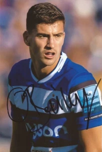 BATH & ENGLAND RUGBY UNION: ORLANDO BAILEY SIGNED 6x4 ACTION PHOTO+COA - Picture 1 of 1