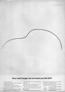 1965 VW Beetle Bug "How Much Longer" Original Print Ad - Picture 1 of 1